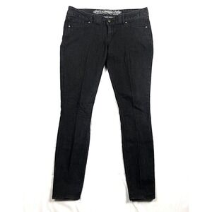 Express Zelda Jeans Womens 12 Regular Black Ultra Low Rise Jean Legging Stretch